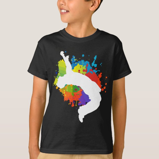 T-shirt Venin de Parour Free Running Jumping City (Devant)
