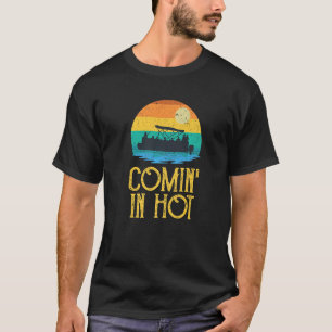 T-shirt Venir À Hot Pontoon Bateau Retro Pontooning Bateau