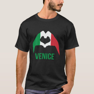 T-shirt Venise Italie Amour Coeur Fière Vacances Italienne