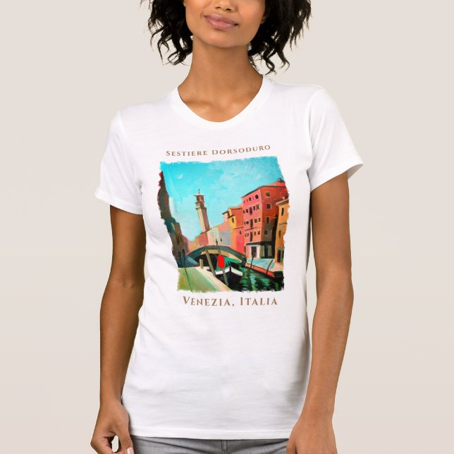 T-shirt Venise, Italie | Sestiere Dorsoduro (Devant)