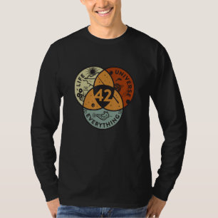 T-shirt Vénn Diagramme Vie L'Univers Et Tout - 42