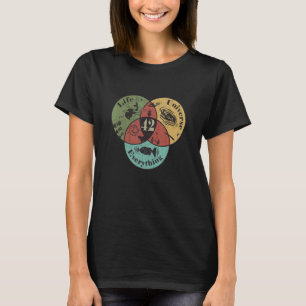 T-shirt Vénn Diagramme Vie L'Univers Et Tout 42