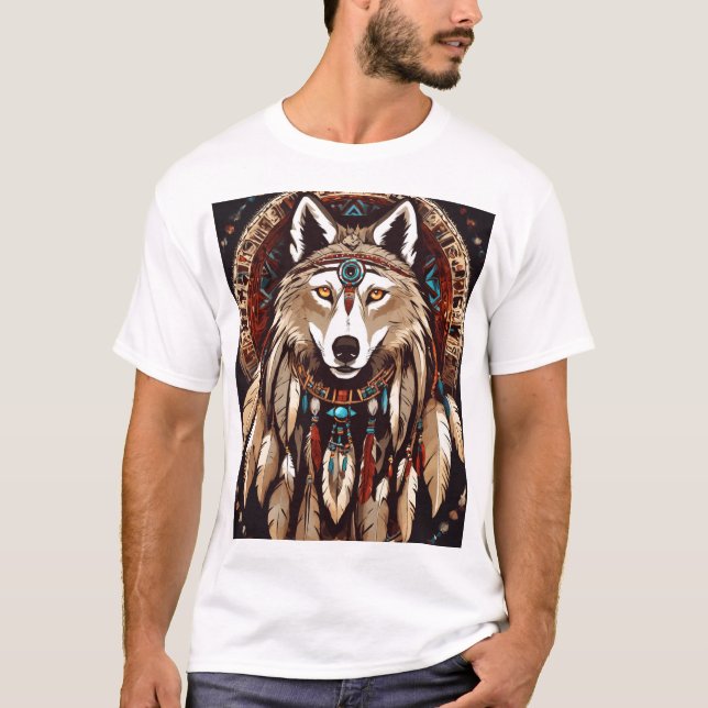 T-shirt **Vente de logo American Wolf : Libérez votre marq (Devant)