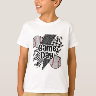 T-shirt Vente Rétro Jeu Jour Damier Léopard Vente Maman Mo