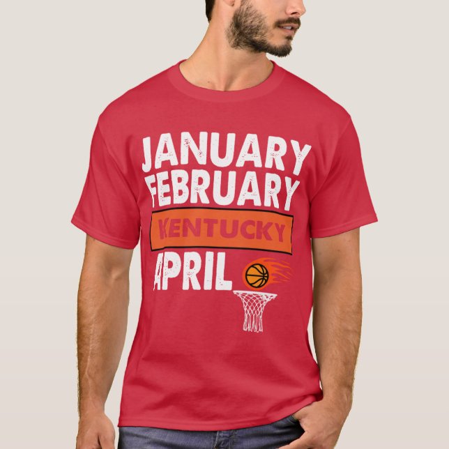 T-shirt Ventilateur de basket Janvier Février Kentucky Avr (Devant)