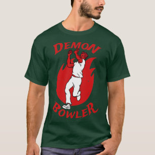 T-shirt Ventilateur de cricket Demon Fast Bowler