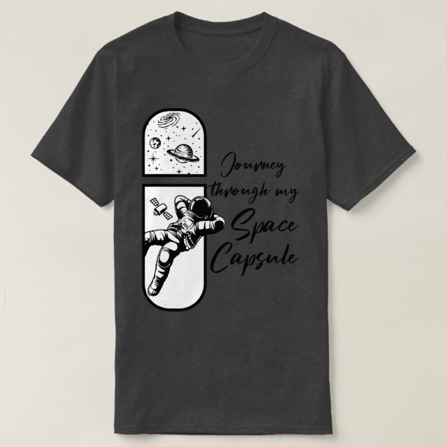 T-shirt Ventilateur de la science de la capsule spatiale A (Design devant)