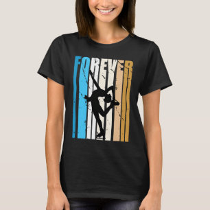 T-shirt Ventilateur De Patinage Sur Glace Rétro cool Aime 