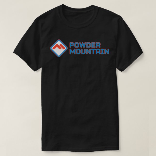 T-shirt Ventilateur de station de ski de Powder Mountain (Design devant)