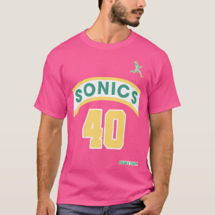 T-shirt Ventilateur De Style Shawn Kemp Retro Supersonics