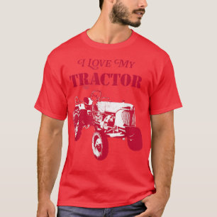 T-shirt Ventilateur de tracteur J'aime mon tracteur Funny