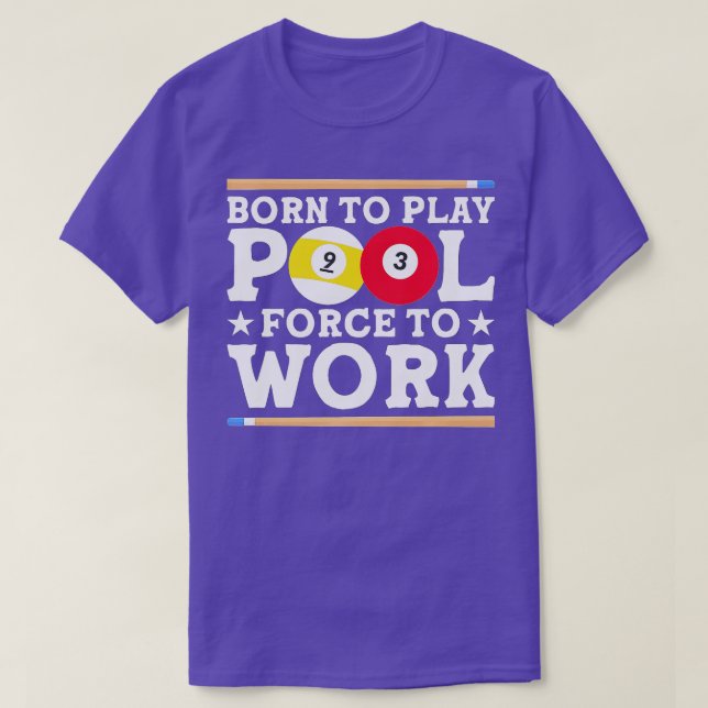 T-shirt Ventilateur Du Pool Billard (Design devant)