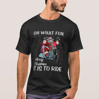 T-shirt Ventilateur moto Père Noël Joyeux Noël Noël Noël N