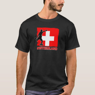 T-shirt Ventilateur Suisse de football 2022 Thé national d