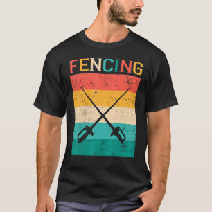 T-shirt Ventilateurs d'escrime vintage Ventilateurs d'escr