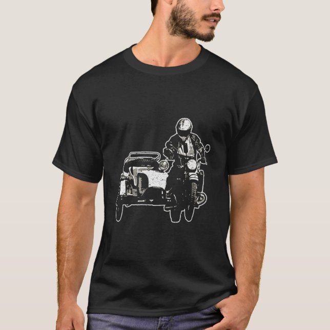 T-shirt Ventilateurs d'urnes de motocyclette d'oural réel (Devant)