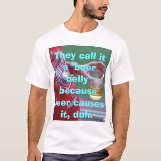 T-shirt Ventre de bière