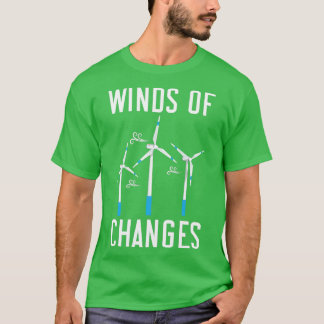 T-shirt Vents De Changement Énergie Renouvelable Windtech