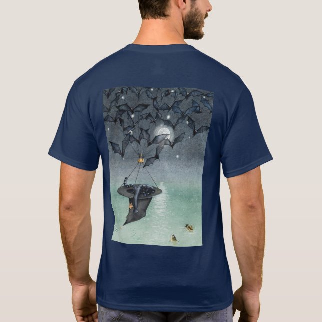 T-shirt Vents doux et mer suivante Loisir avec logo (Dos)