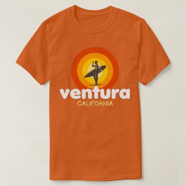 T-shirt Ventura California Ventura Ca California Downtown  (Design devant)