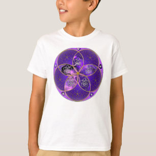 T-shirt Vénus Fleur de l'amour finART rose violet