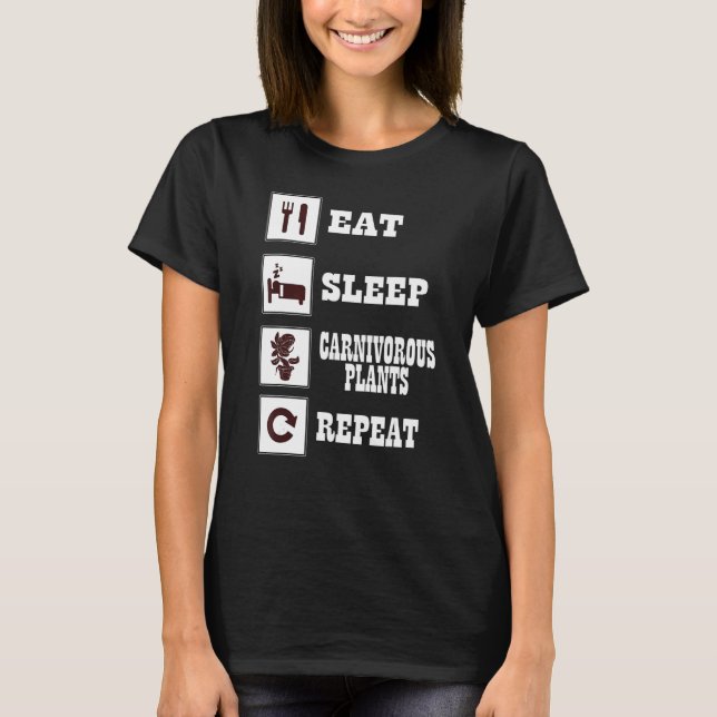 T-shirt Vénus Trap T Plantes carnivores insectivores (Devant)