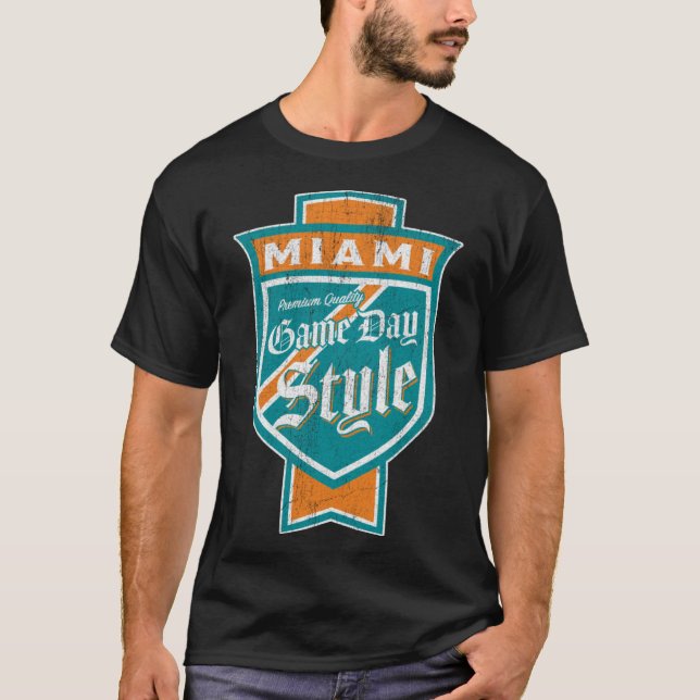 T - Shirt "Verblichenes Miami Beer Label" - Landkr (Vorderseite)