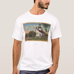 T-shirt Verger Pacifique, CA - vue de phare de Pinos de