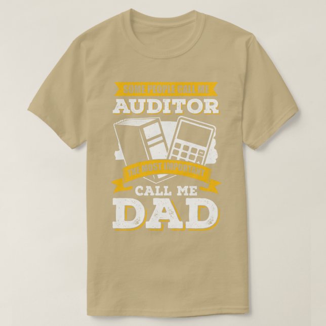 T-shirt Vérification Comptabilité Cpa Auditeur Papa Père C (Design devant)