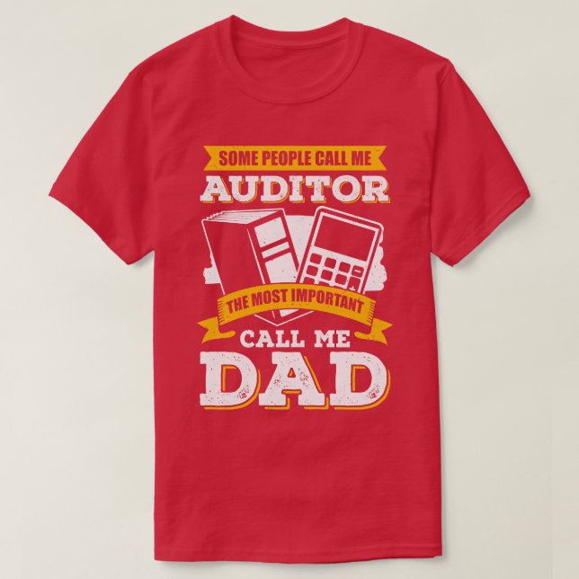 T-shirt Vérification Comptabilité CPA Vérificateur Papa Pè (Design devant)