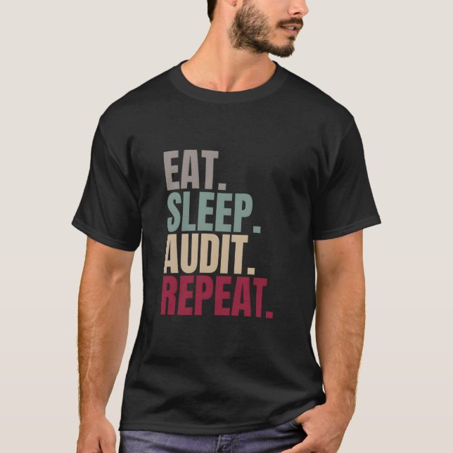 T-shirt Vérification du sommeil de l'alimentation Répétiti (Devant)