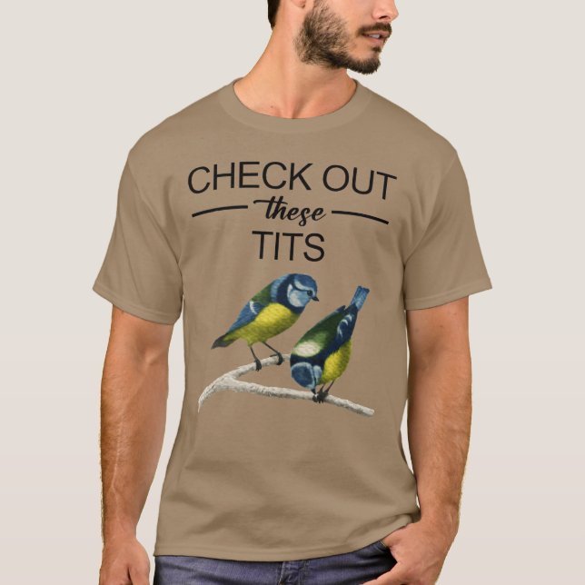 T-shirt Vérifier à l'extérieur fille d'oiseaux (Devant)