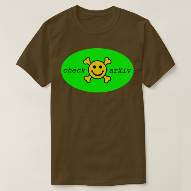 T-shirt vérifier arXiv 2 (Design devant)