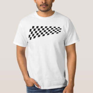 T-shirt Vérifier noir blanc À damiers drapeau GT7 F1 Gamer