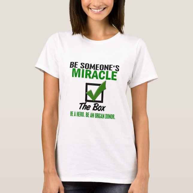 T-shirt Vérifiez la boîte soit un donateur d'organe 6 (Devant)