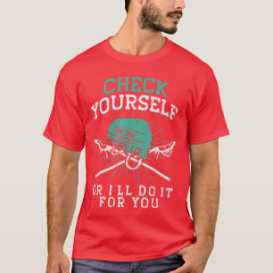 T-shirt Vérifiez Lacrosse Drôle La Joueur Hommes Femmes Ga