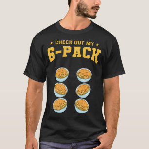 T-shirt Vérifiez Mon Mac N Cheese Six-Pack Amateur de Cuis