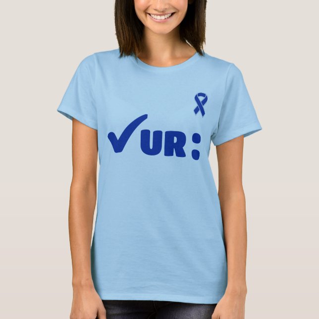 T-shirt Vérifiez votre colon (Devant)