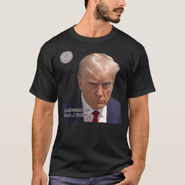 T-shirt Véritable Capture D'Écran De Donald J Trump (Devant)