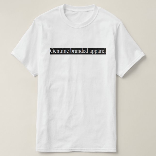 T-shirt véritable de marque (Design devant)