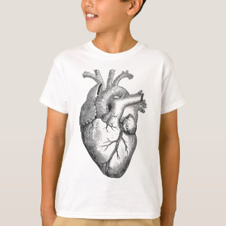 T-shirt Véritable dessin du coeur humain anatomique