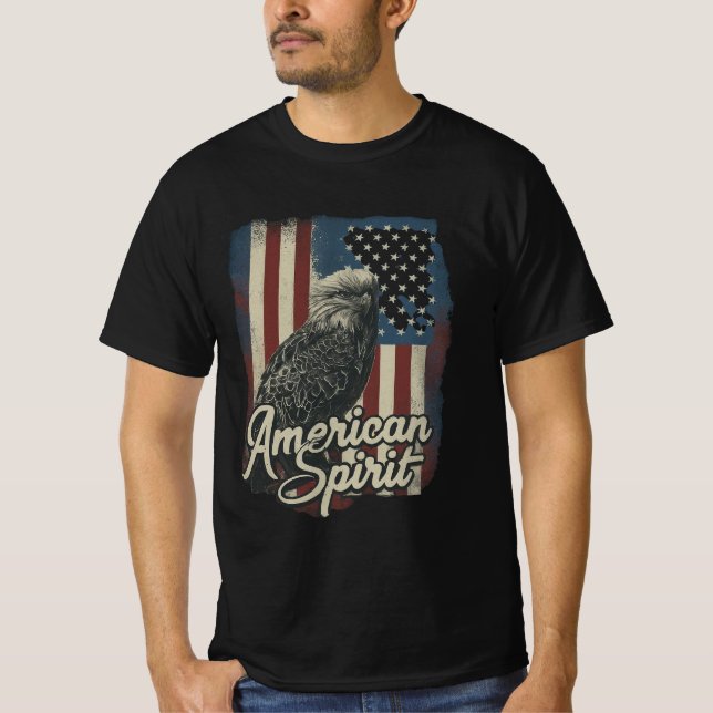 T-shirt Véritable esprit américain (Devant)