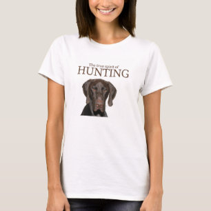 T-shirt Véritable esprit de chasse grizzli