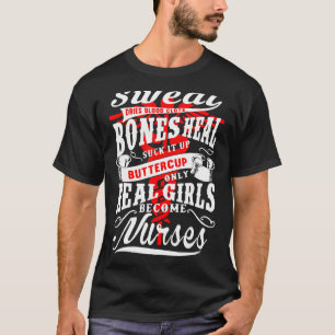 T-shirt Véritable Fille Devenir Infirmière Sueur Sèche Clo