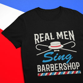 T-shirt Véritable Homme Chanter Barbershop Quartet Chanteu