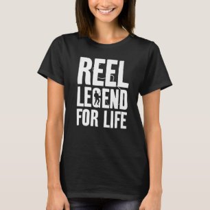 T-shirt Véritable Légende Pour La Vie Pêche Pêche Pêcheur 