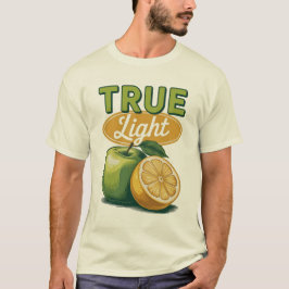 T-shirt Véritable Pomme Vert Citron Rétro Faith Tee