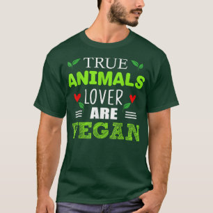 T-shirt Véritables Animaux Amateurs Sont Végétariens Ferme