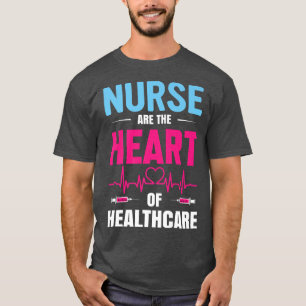 T-shirt Véritables Héros Infirmières Le Coeur De La Motiva