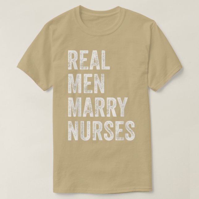 T-shirt Véritables Hommes Épouse Infirmière Épouse Maris F (Design devant)